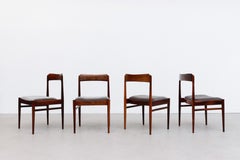 Set of 4 Borge Mogensen Inspired Danish Rosewood Dining Chairs
