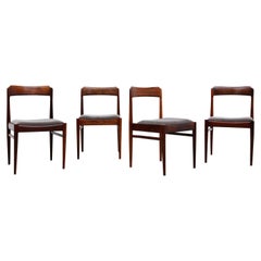 Set of 4 Borge Mogensen Inspired Danish Rosewood Dining Chairs