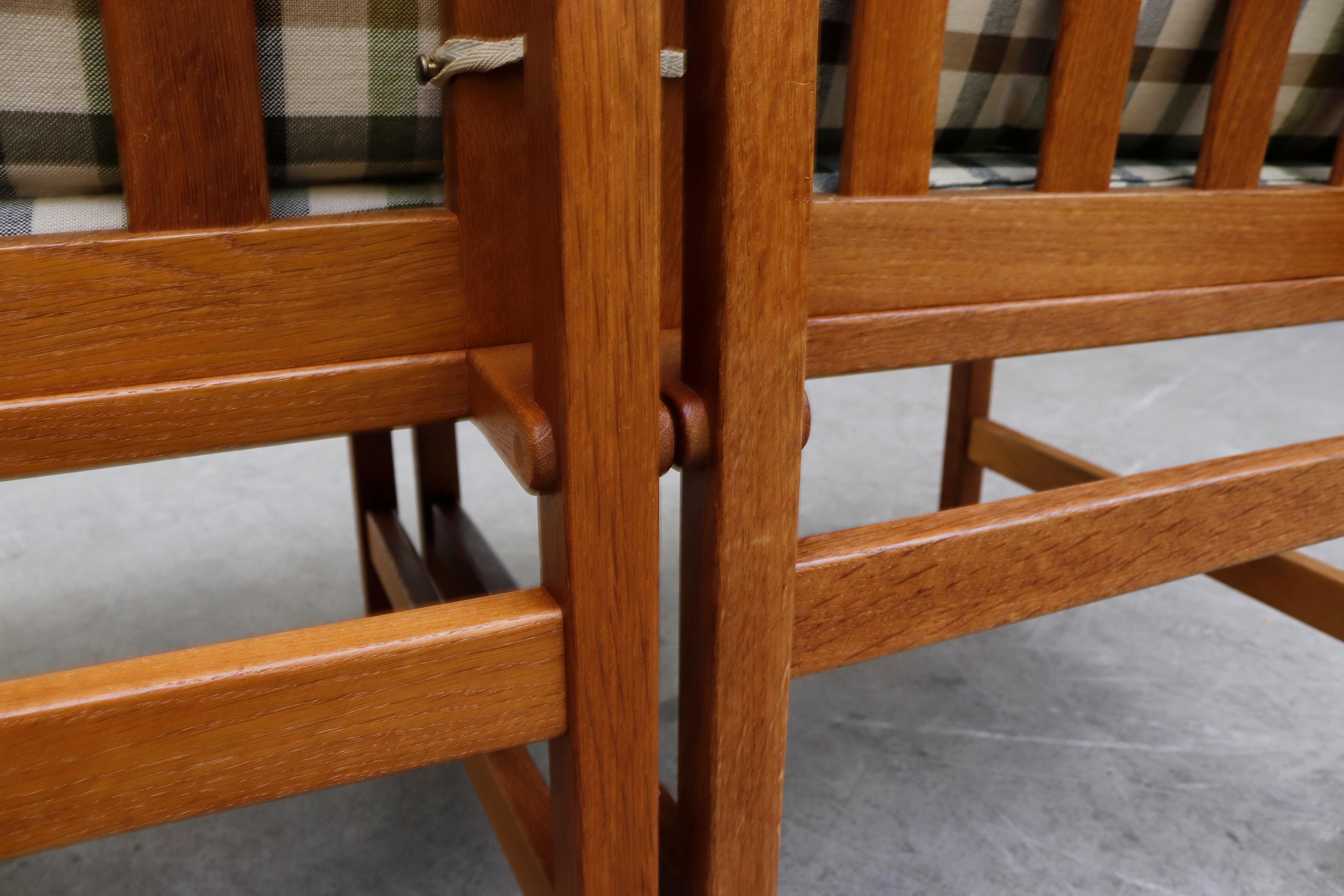 Paire de chaises à carreaux Børge Mogensen 'Model 3232' pour Fredericia Stolefabrik en vente 7