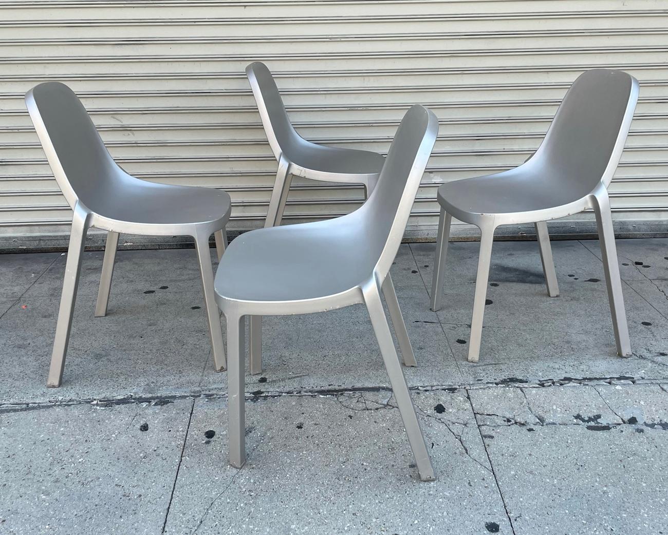 Set of 4 Broom Chairs by Philippe Starck for Emeco In Good Condition In Los Angeles, CA