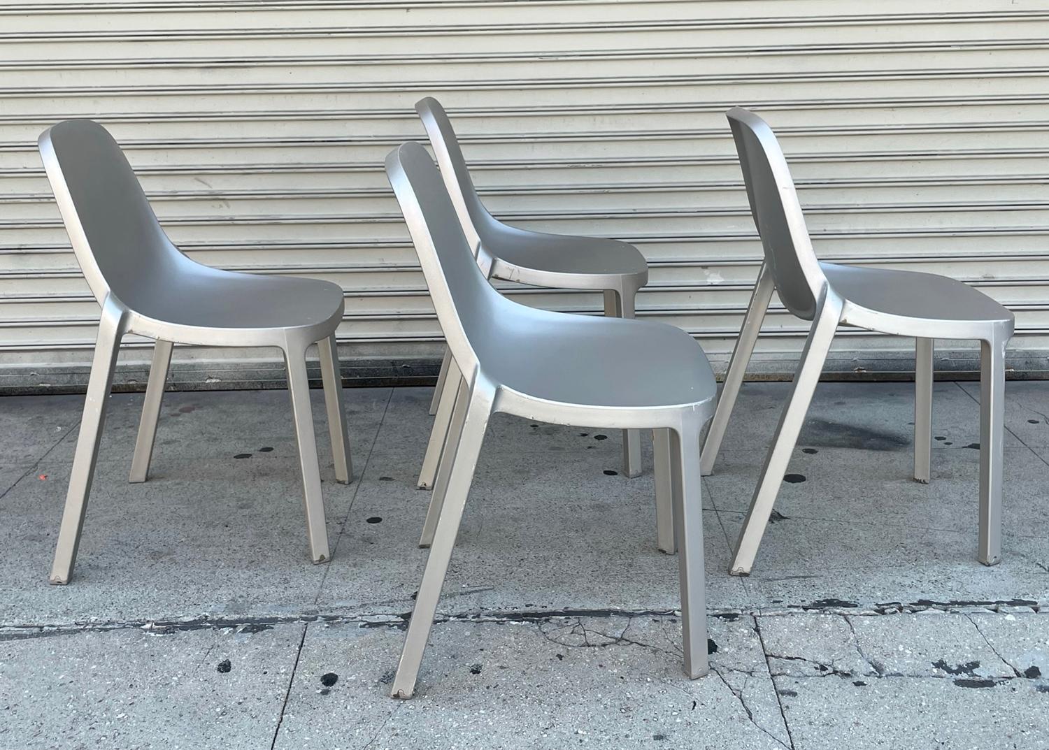 Contemporary Set of 4 Broom Chairs by Philippe Starck for Emeco