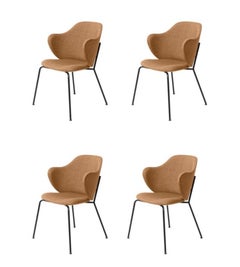 Set of 4 Brown Remix Lassen Chairs by Lassen