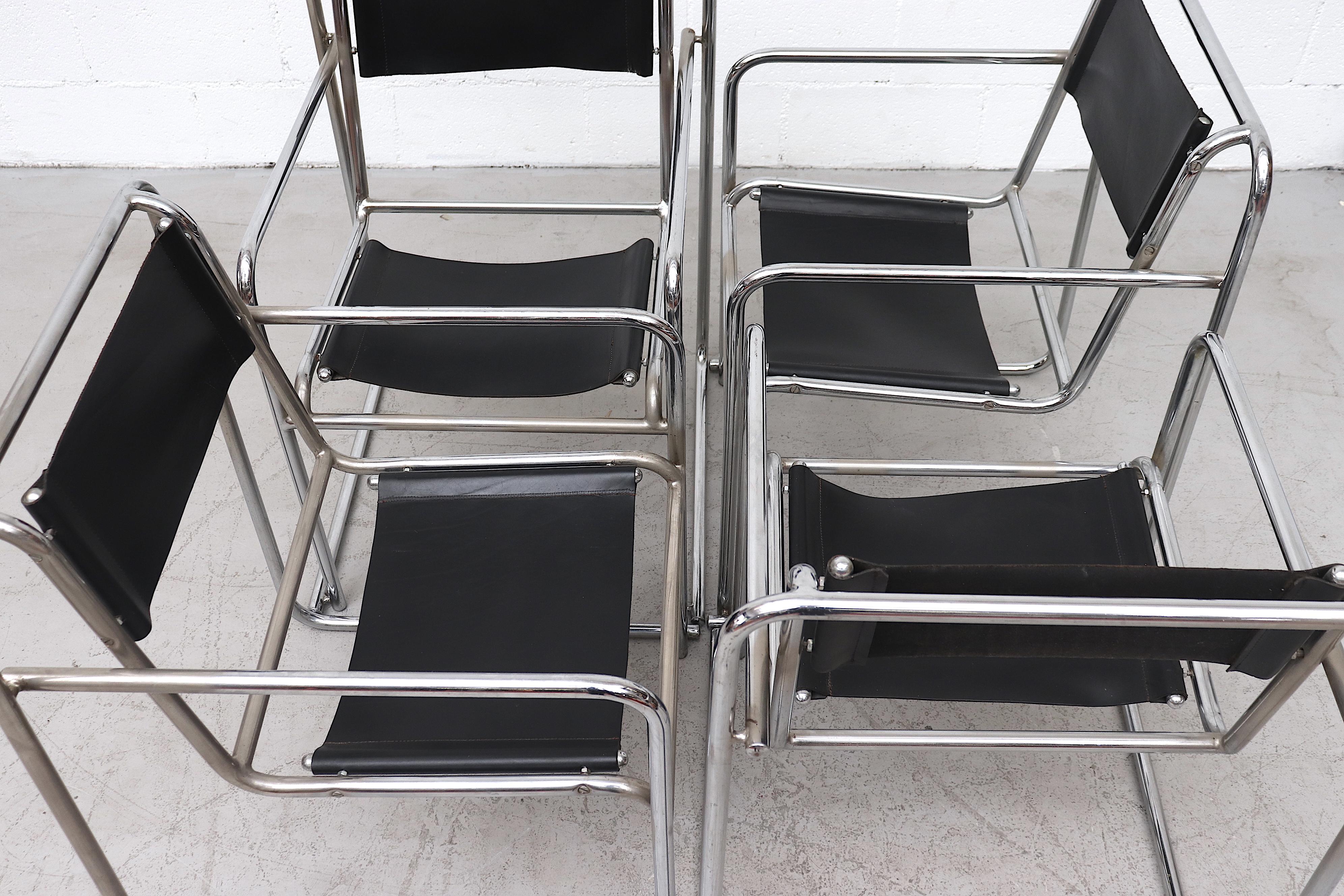 Metal Set of 4 Bruno Pollak Bauhaus RP-7 Chairs for PEL Oldbury, 1932