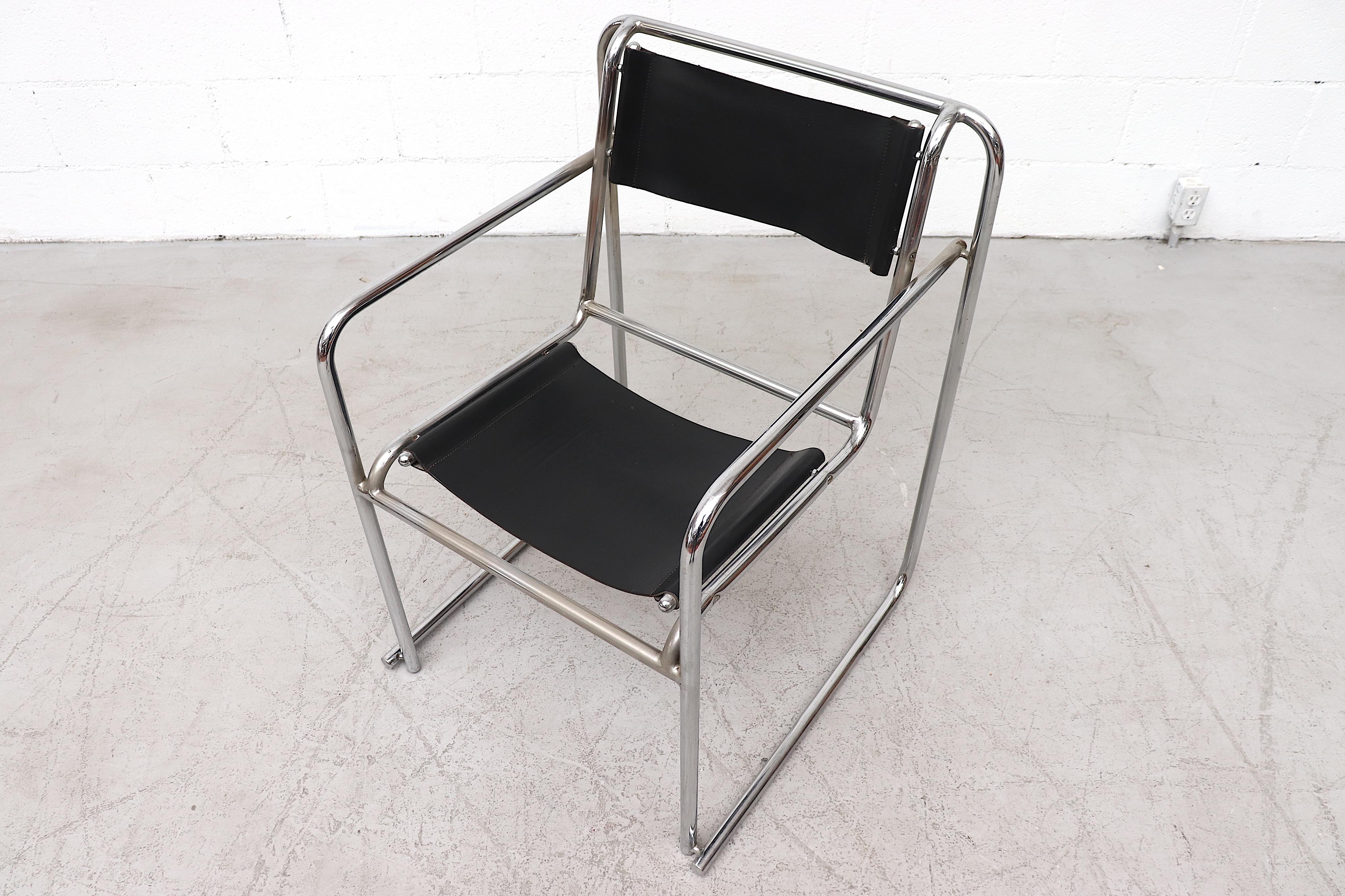 English Set of 4 Bruno Pollak Bauhaus RP-7 Chairs for PEL Oldbury, 1932