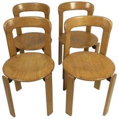 Set of 4 Bruno Rey Chairs, for Dietiker Mobilier International, 1970