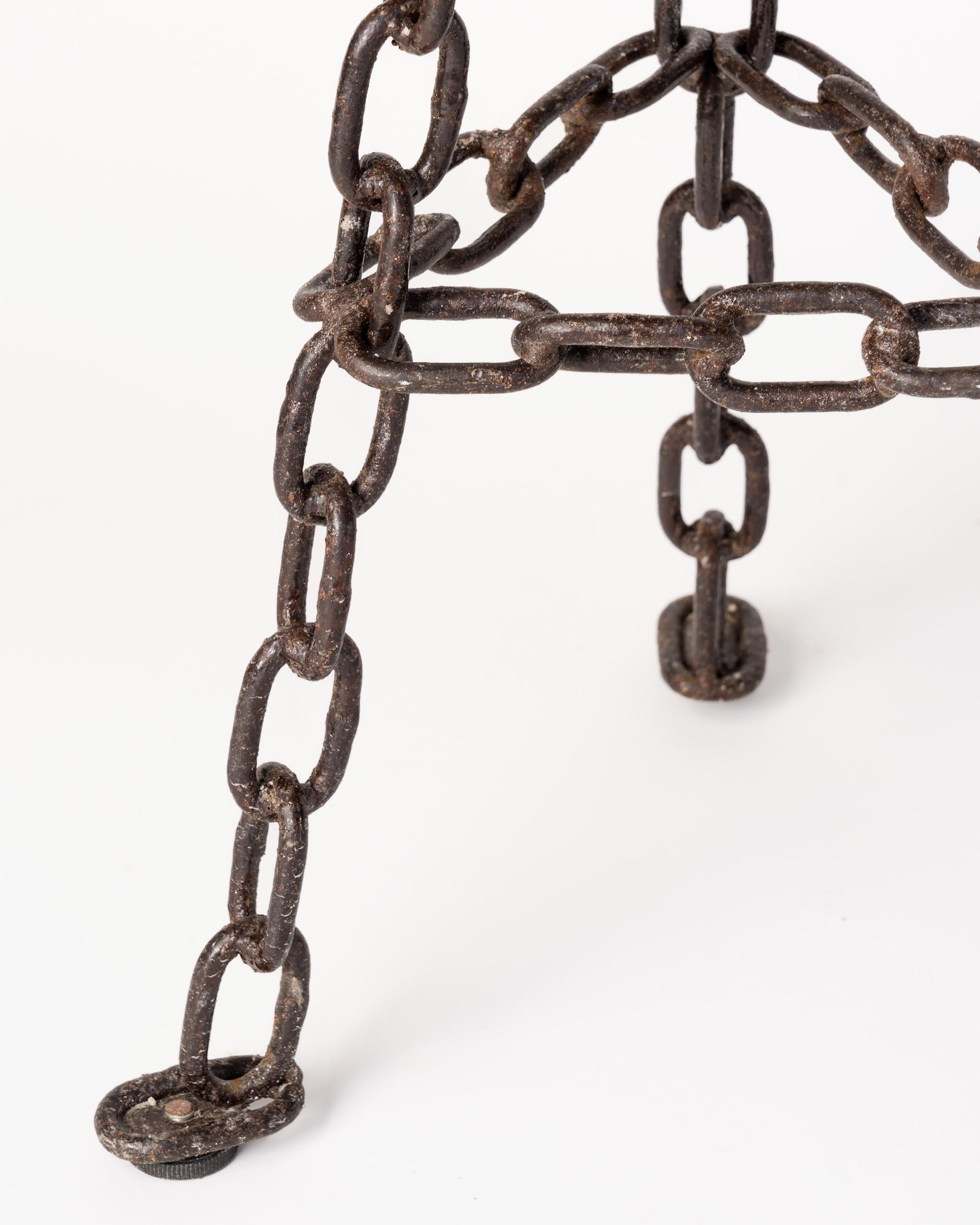 welded chain stool