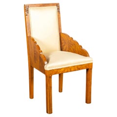 Set di 4 sedie in Wood Wood con bordo smerlato