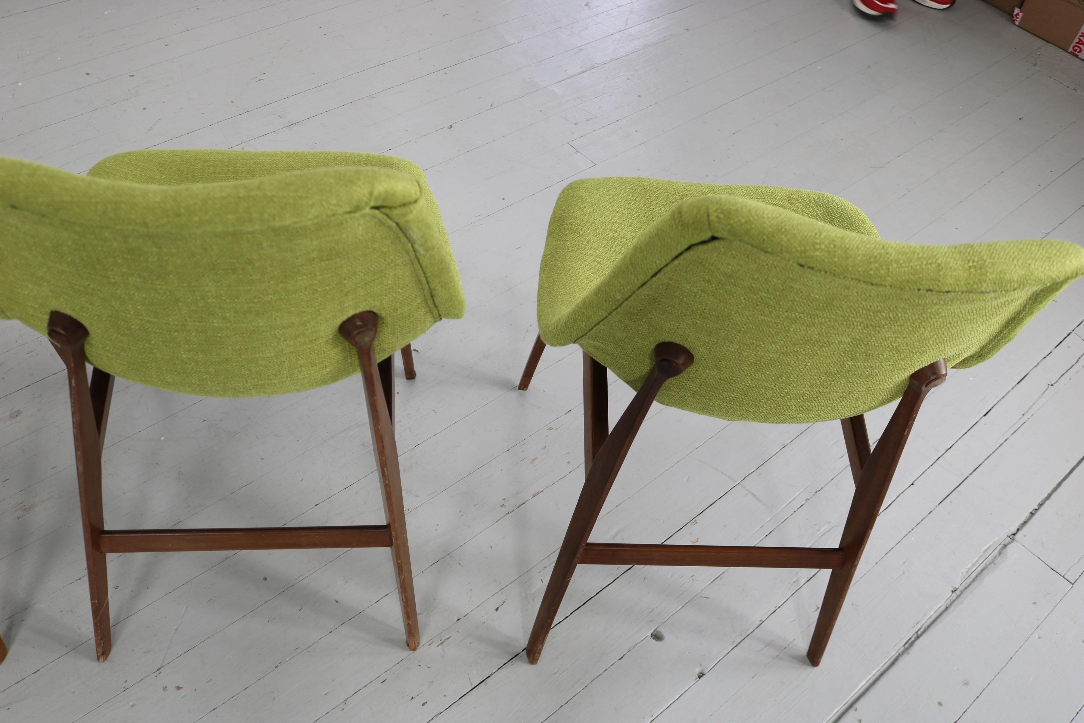 Set of 4 Busnelli Meda Teak Chairs, Italy 1960s For Sale 8