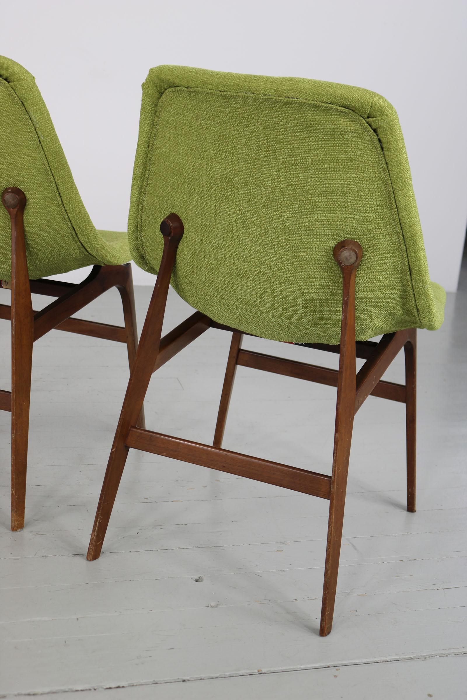 Set of 4 Busnelli Meda Teak Chairs, Italy 1960s For Sale 2