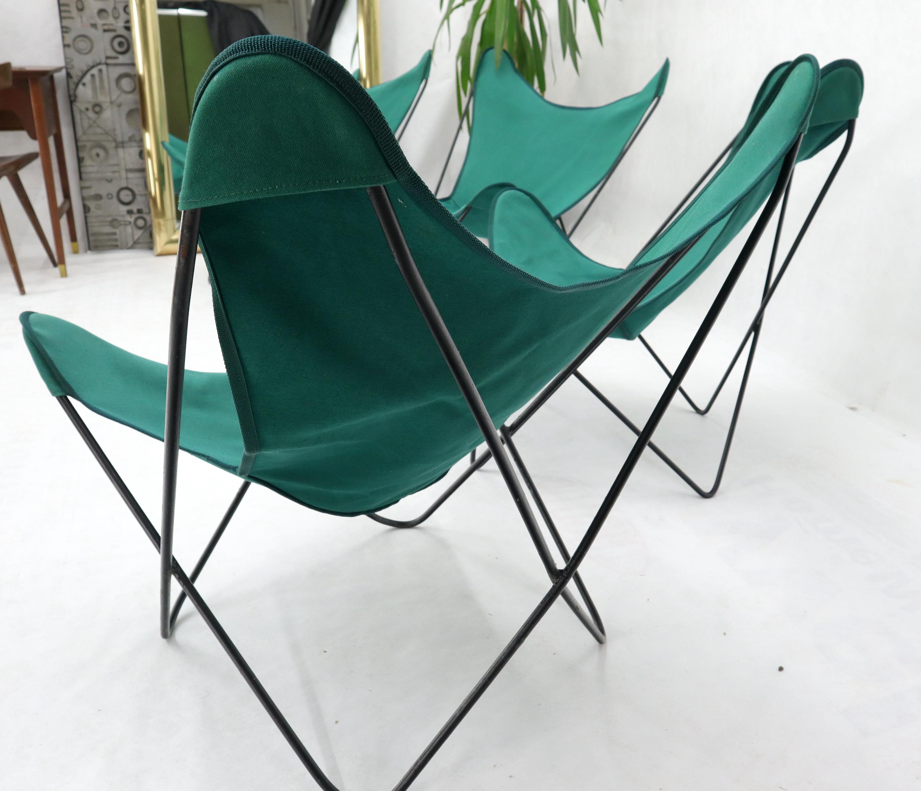 Set of 4 Butterfly Sling Chairs In Good Condition In Rockaway, NJ
