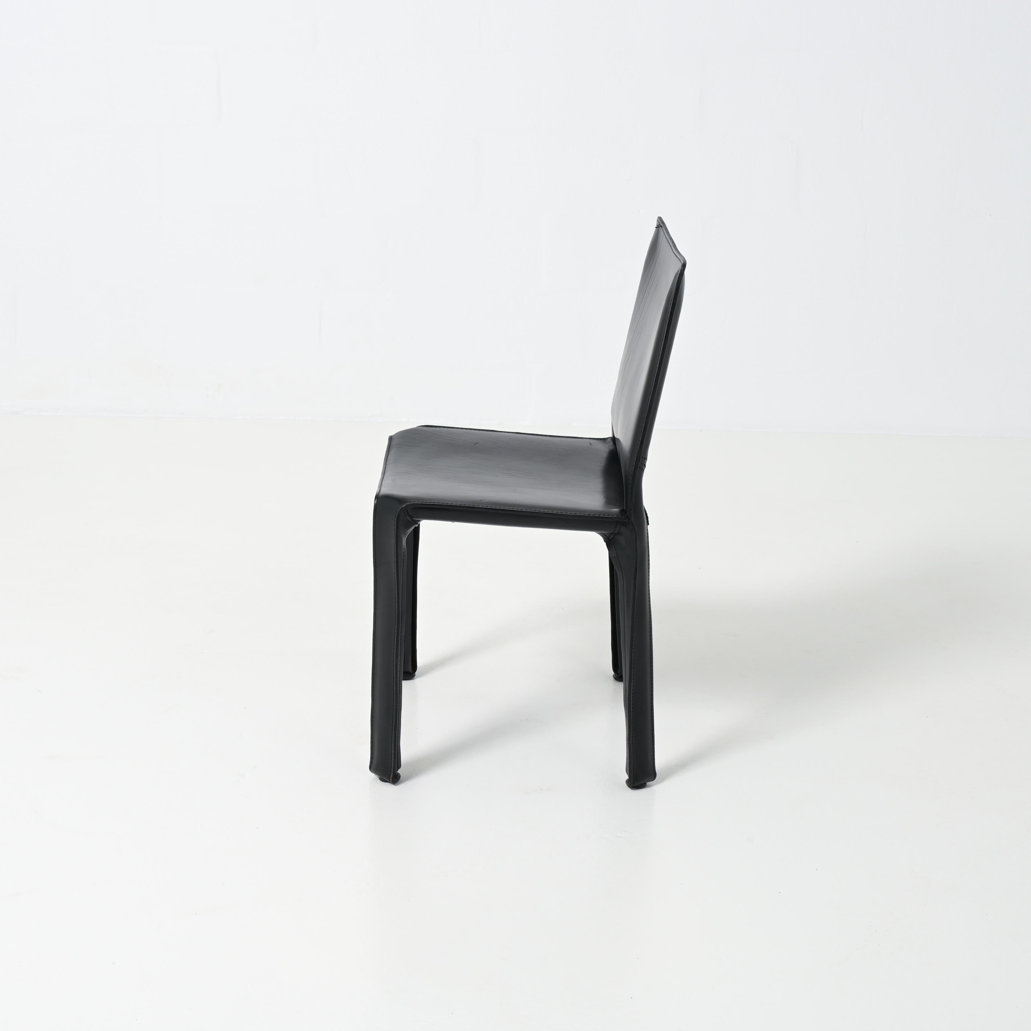 Set di 4 sedie CAB di Mario Bellini per Cassina in vendita 3
