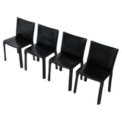 Set of 4 CAB Chairs by Mario Bellini for Cassina