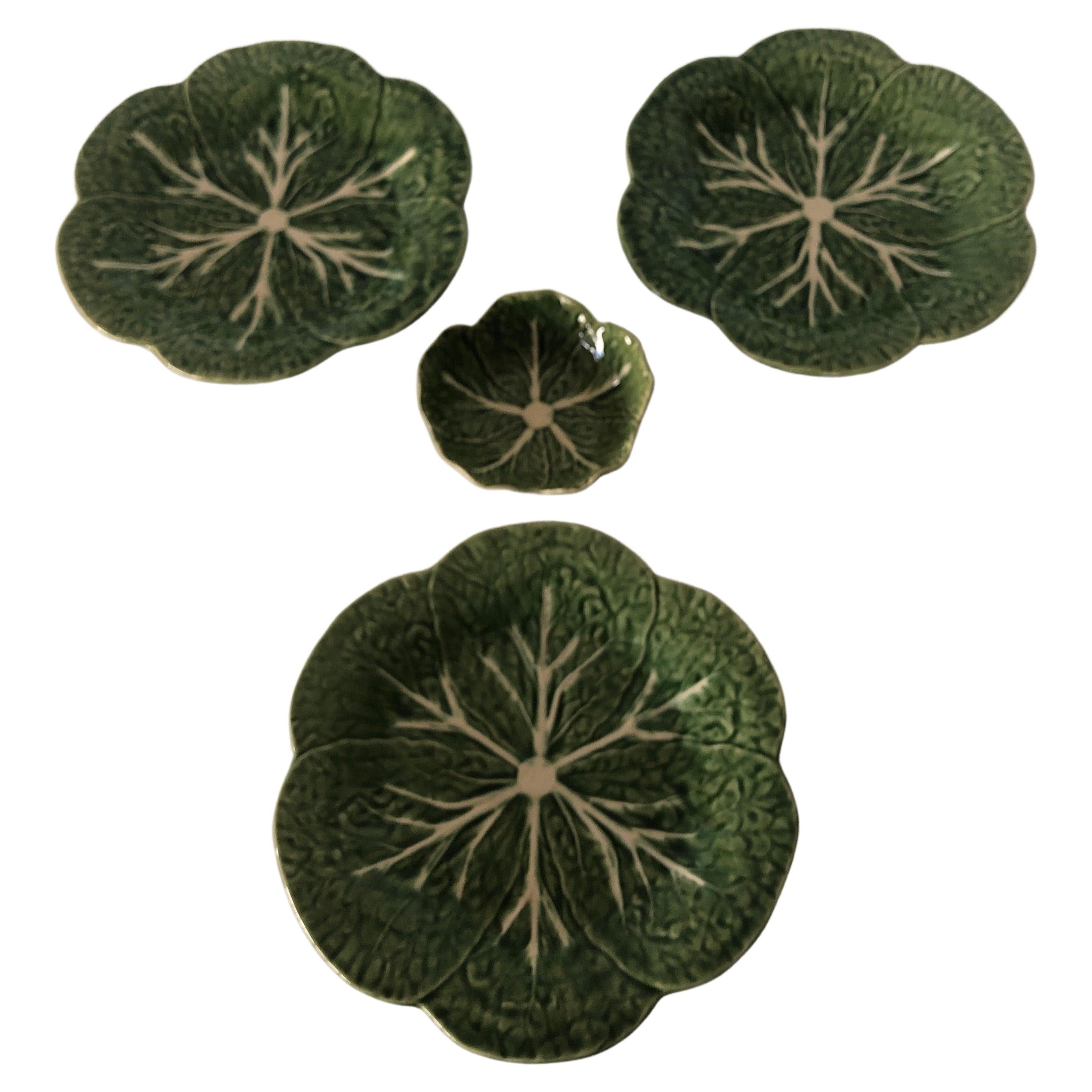 Set of '4' Cabbage Green Plates