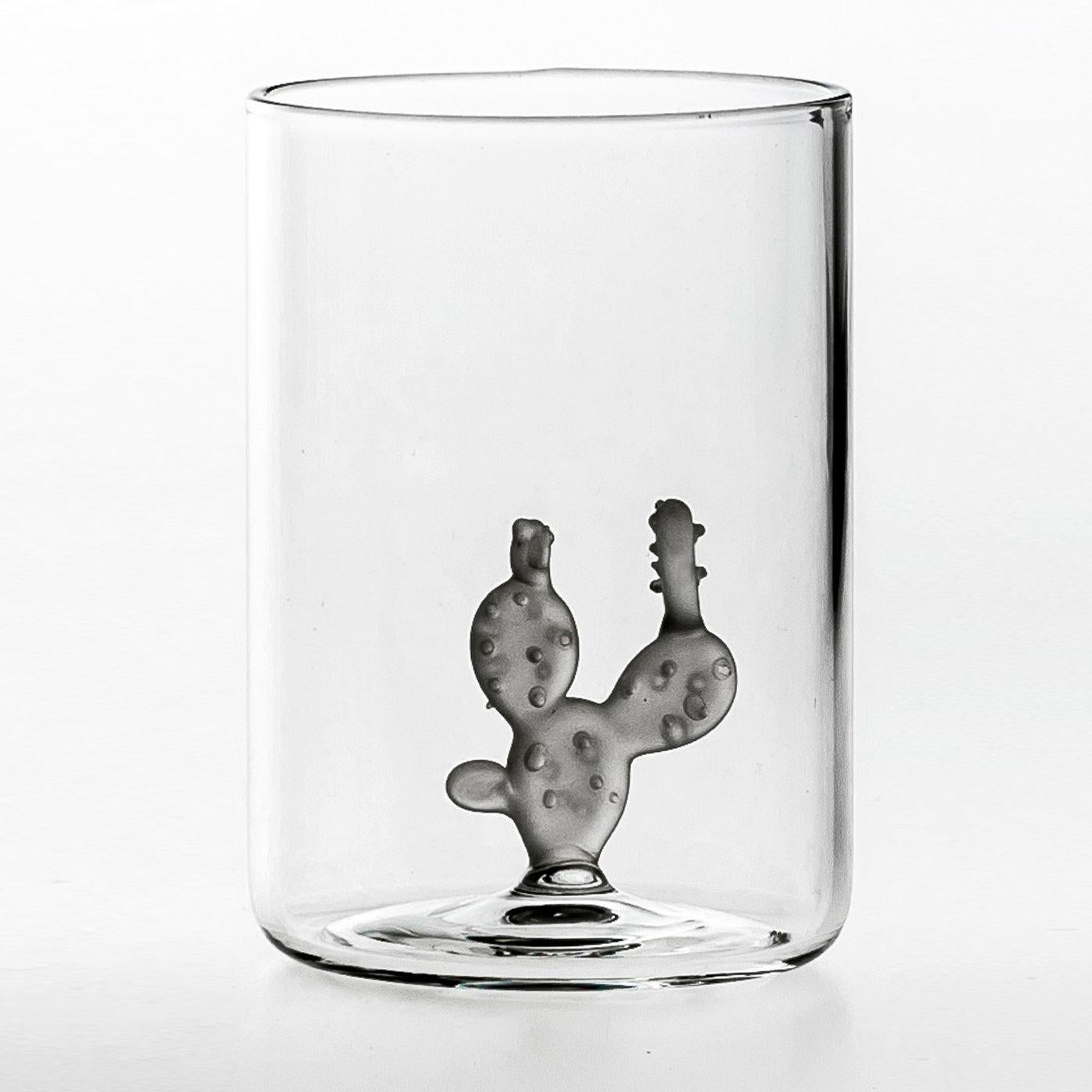 Contemporary Set of 4 Cactus Glasses For Sale