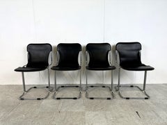 set of 4 Calla chairs by Antonio Ari Colombo dining chairs, 1970s