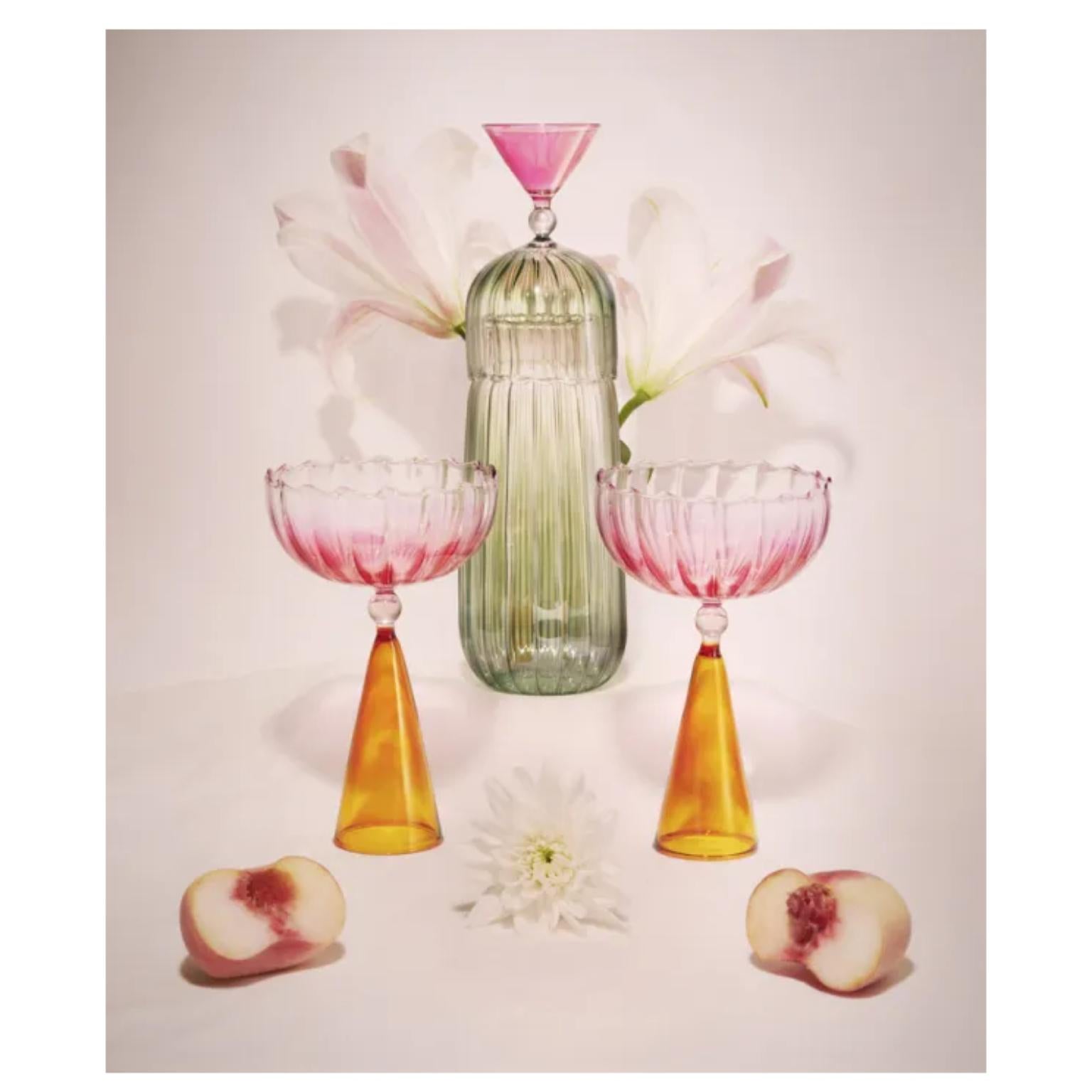 Set of 4 Calypso Wine Glasses by Serena Confalonieri In New Condition In Geneve, CH