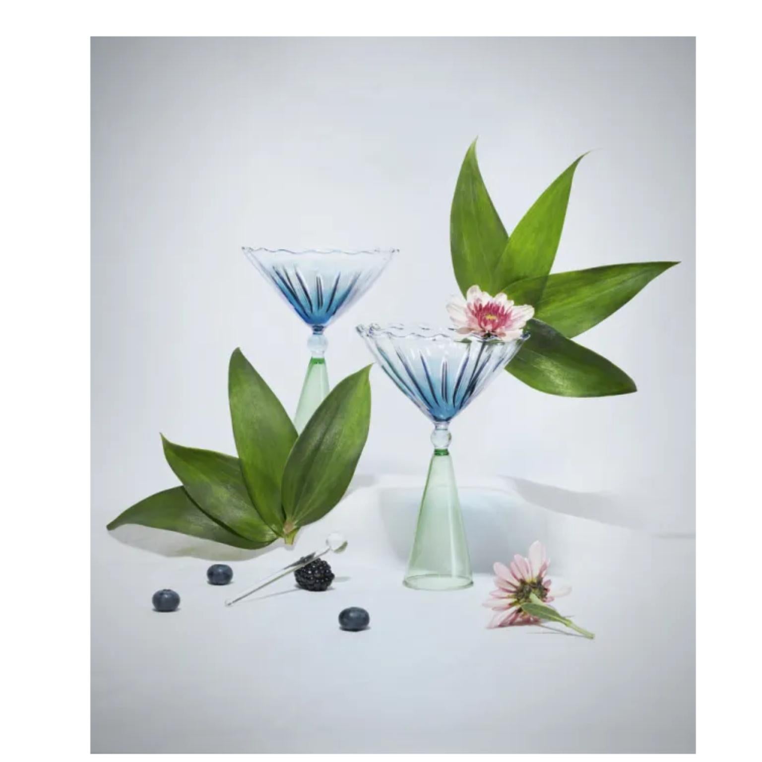 Other Set of 4 Calypso Wine Glasses by Serena Confalonieri
