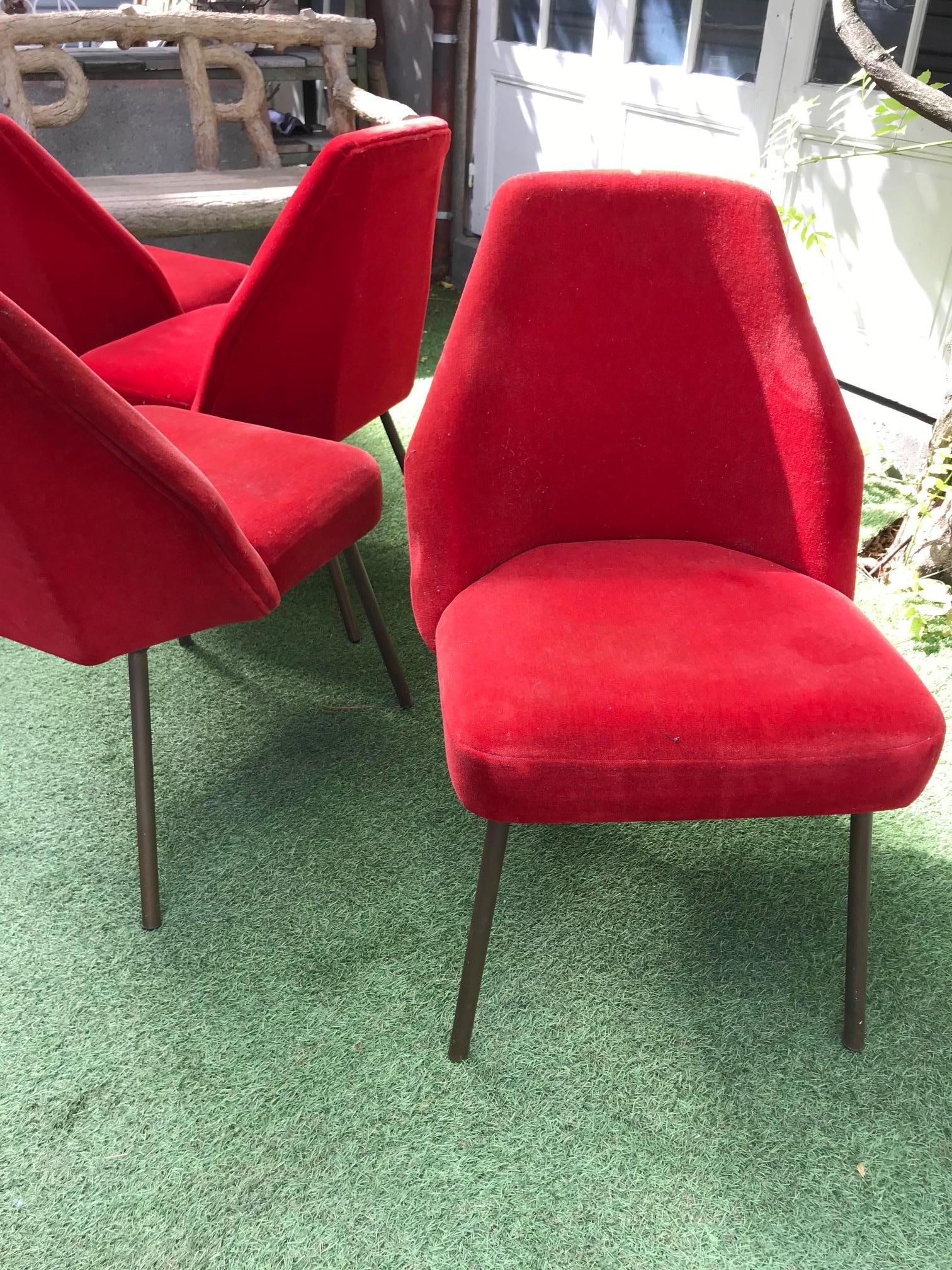 Italian Set of 4 Campanula Chairs by Carlo Pagani for Arflex