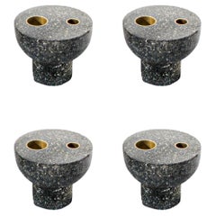 Set of 4 Candle Holders. From The Tempera series 