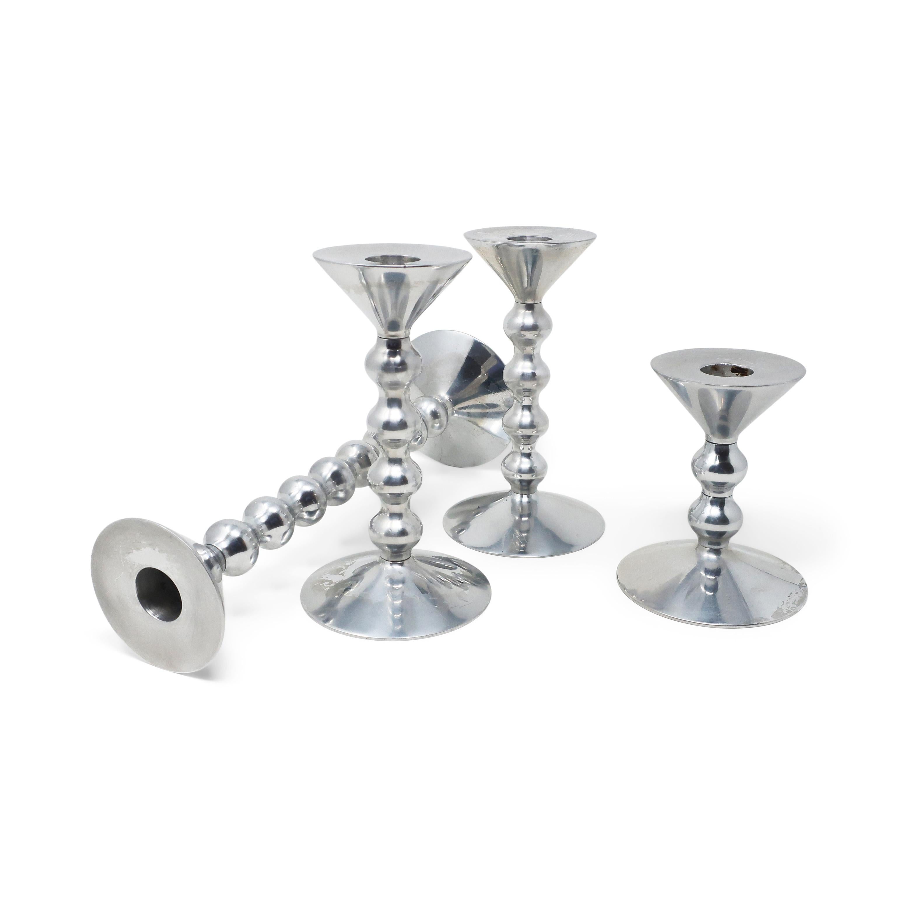 Post-Modern Set of 4 Candleholders by Alessandro Mendini for Alessi