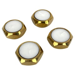 Set di 4 portacandele N°10 in ottone di Pierre Forsell per Skultuna Svezia 1960s