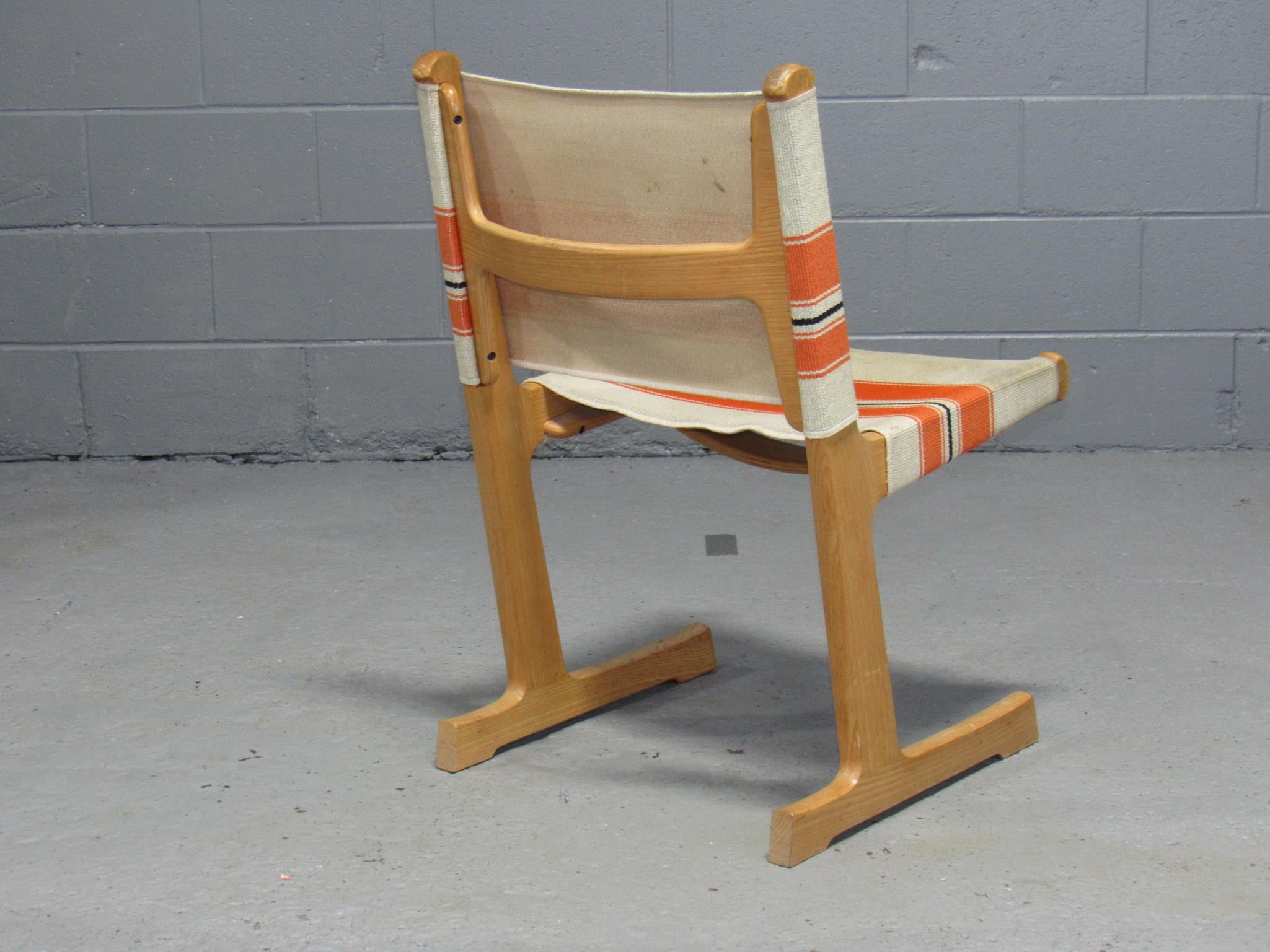 Set of 4 Cantilevered Dining Chairs by Ditte & Adrian Heath for France & Son In Good Condition In Belmont, MA