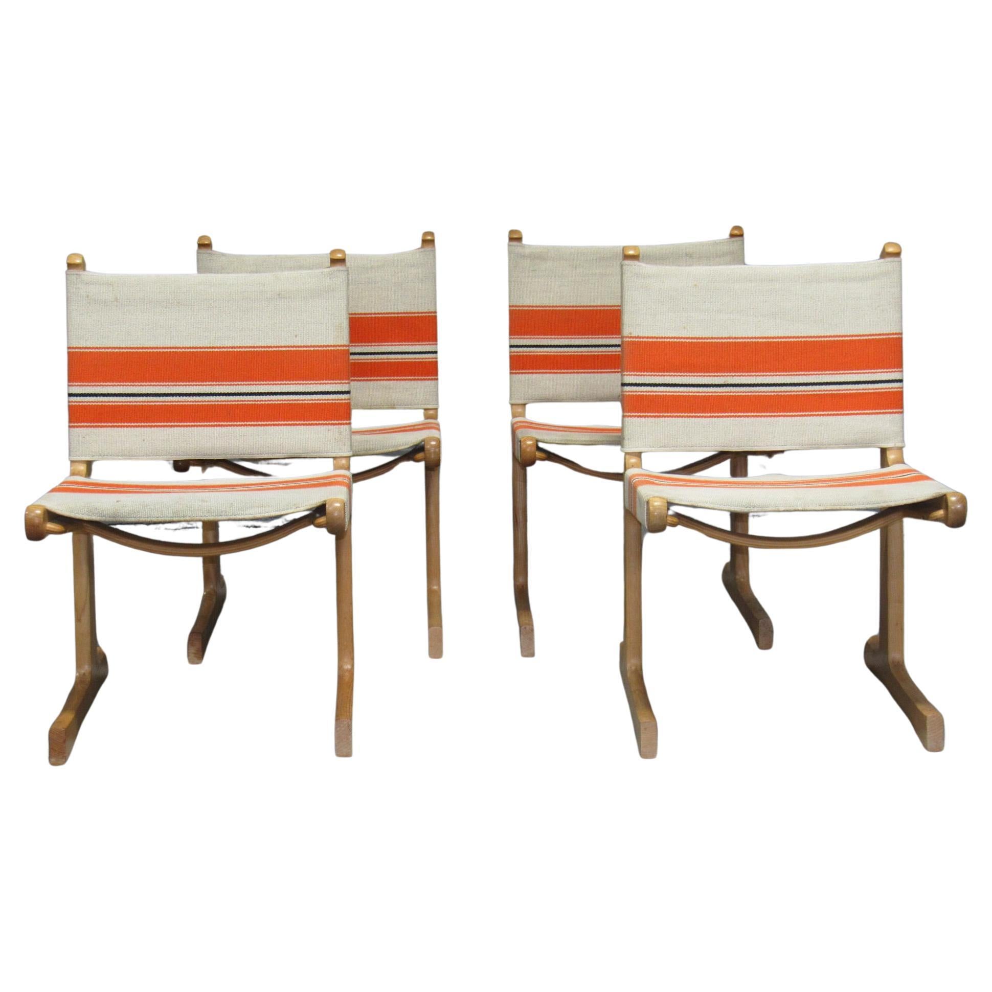 Set of 4 Cantilevered Dining Chairs by Ditte & Adrian Heath for France & Son