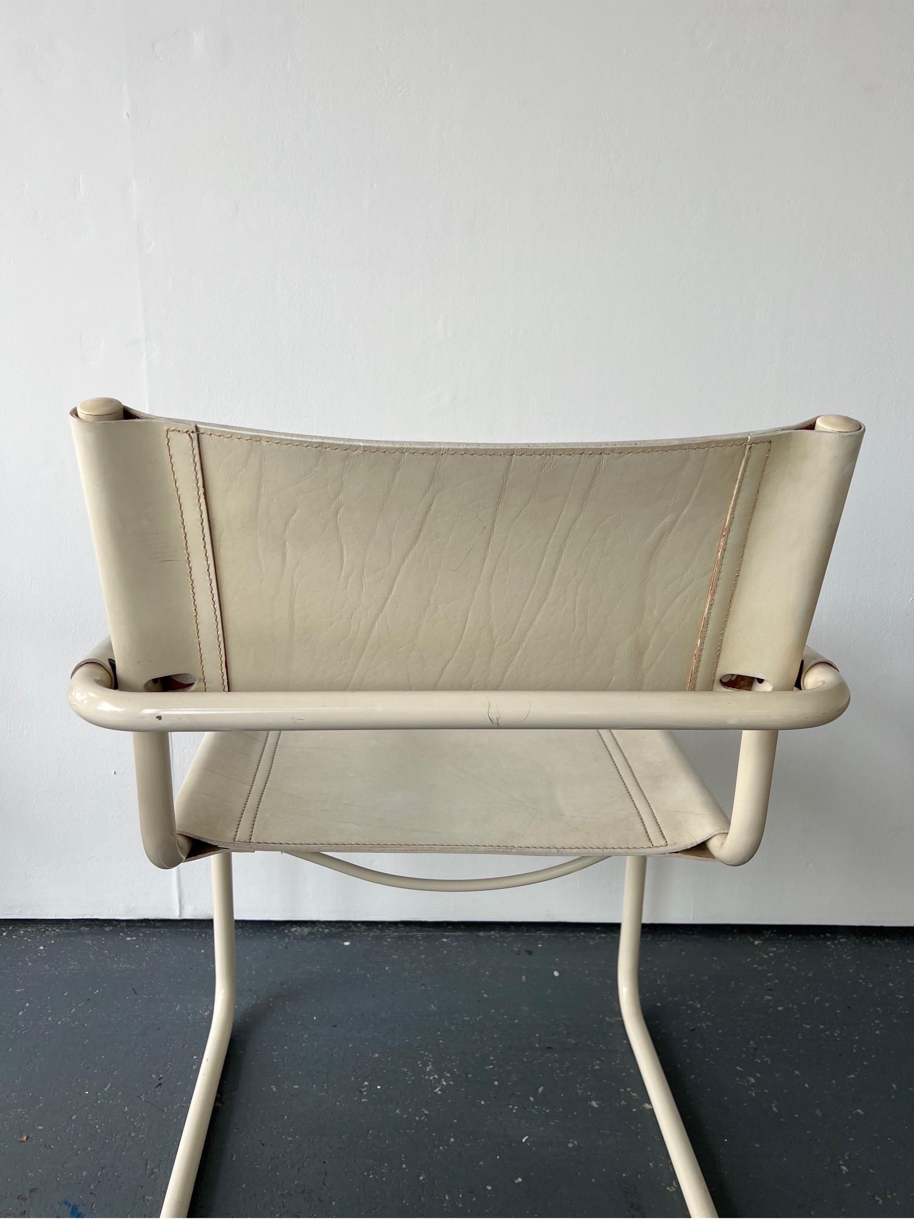 Ensemble de 4 chaises de salle à manger MG5 en porte-à-faux conçues par Breuer et fabriquées par Matteo Grassi 1