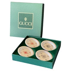 Set di 4 portacarte o posacenere vintage Gucci