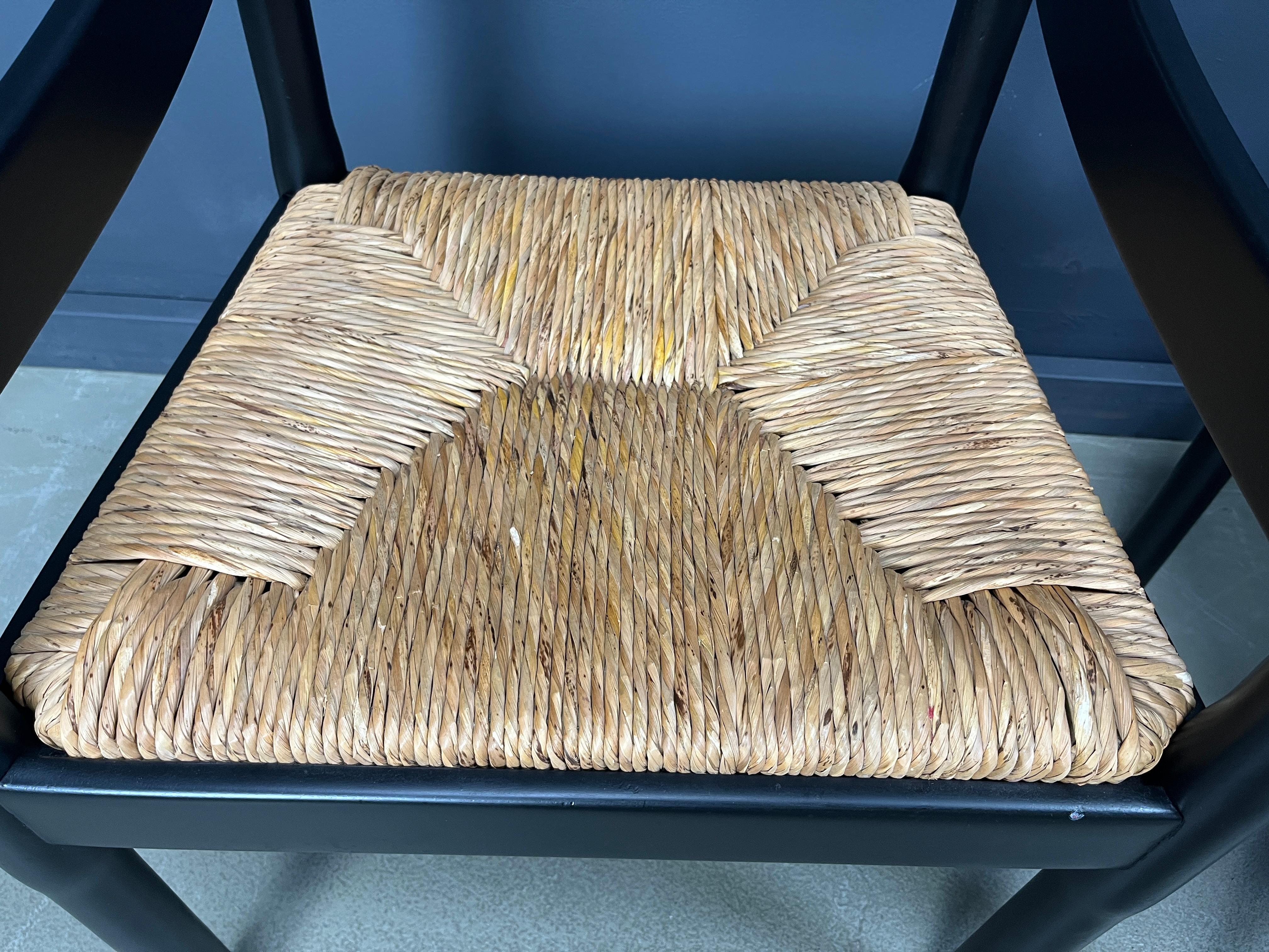 Set of 4 carimate armchairs by Vico Magistretti, 1960s For Sale 7