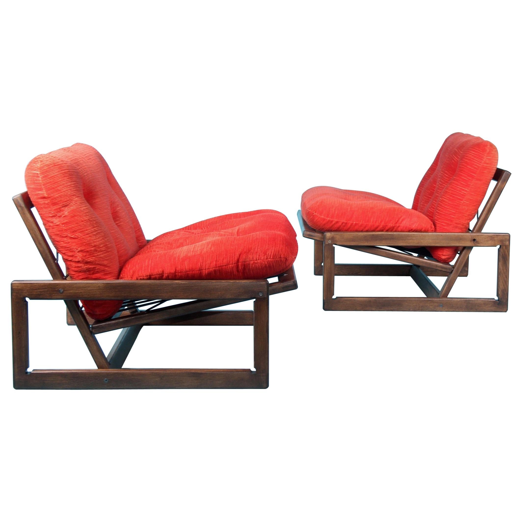 Set of 4 'Carlotta' Lounge Chairs by Afra & Tobia Scarpa for Cassina