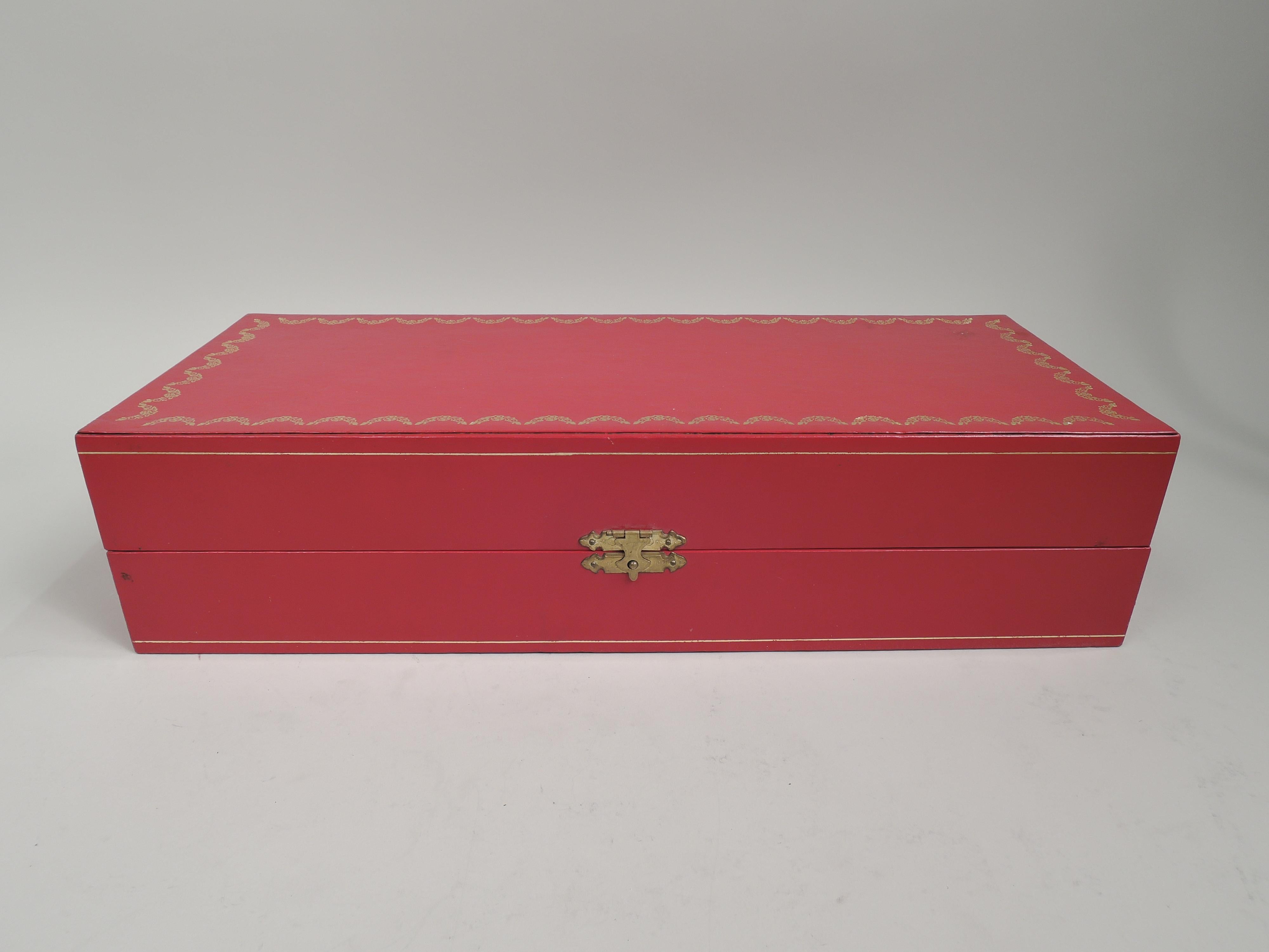 Set of 4 Cartier Sterling Silver Mint Juleps in Leather-Bound Case 1