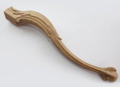 Set of 4 Carved Wooden Coffee Table Legs, Eagle Foot