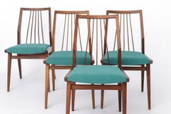 Set of 4 Casala Dining Chairs, Germany 1960s, Mid Century Beechwood Chairs with