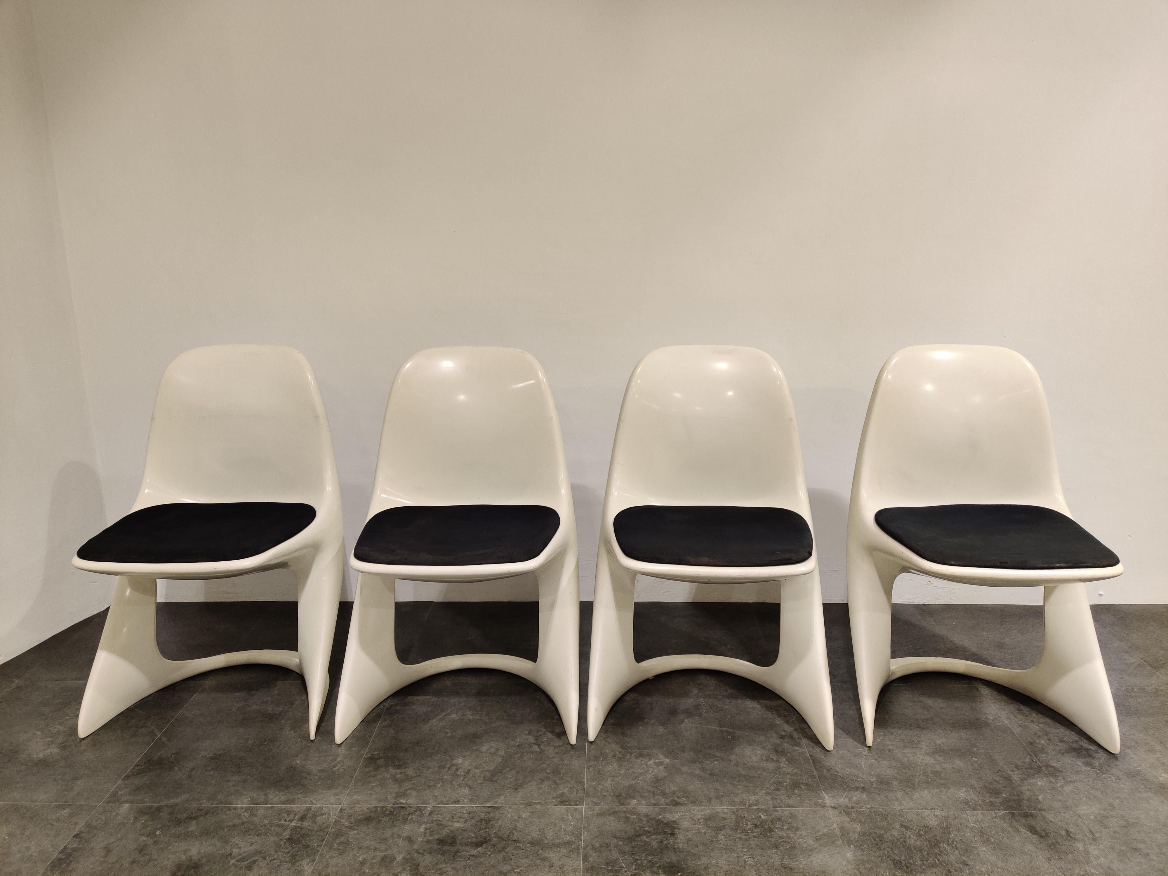 Space Age Set of 4 Casalino Dining Chair by Alexander Begge for Casala, 1970s