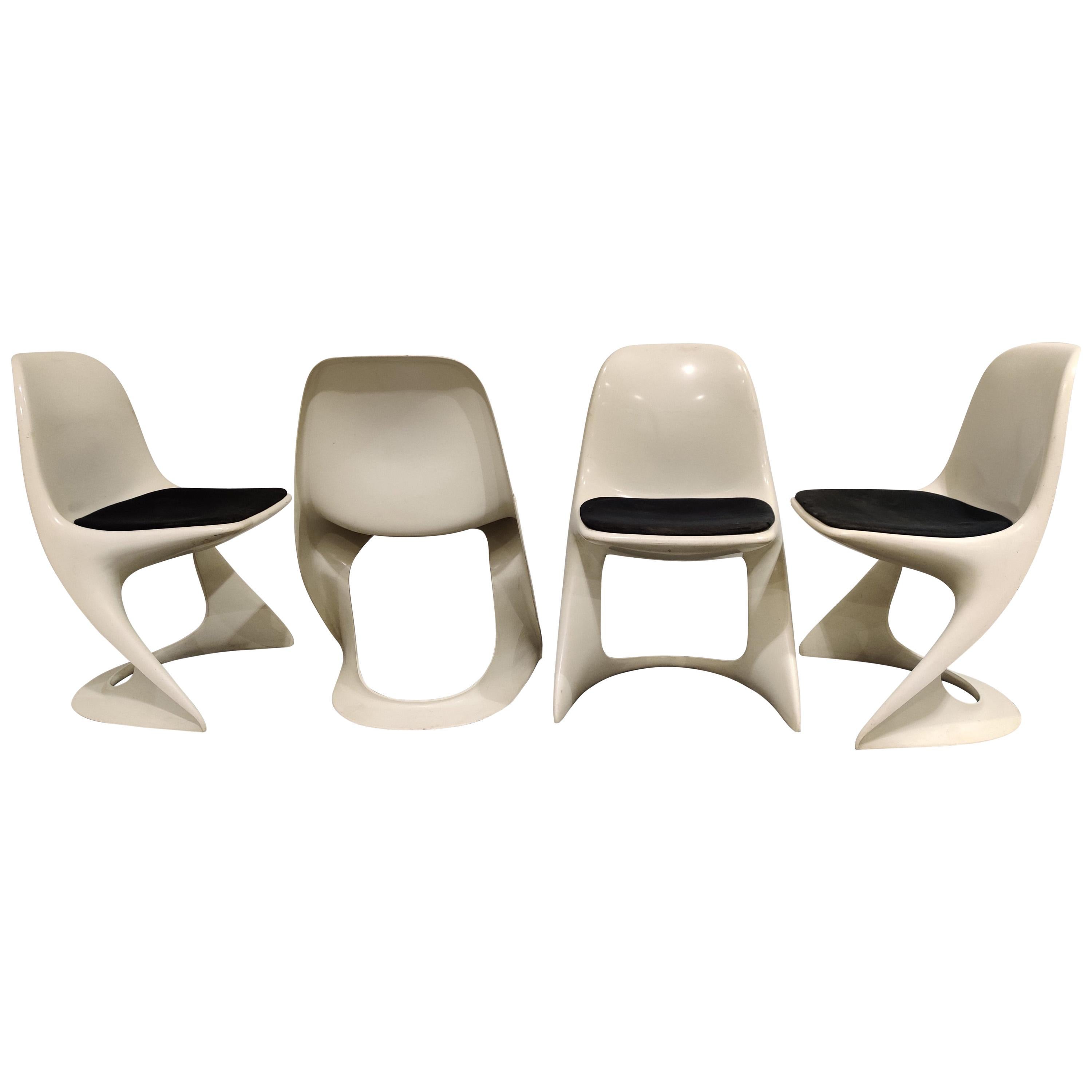 Set of 4 Casalino Dining Chair by Alexander Begge for Casala, 1970s