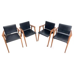 Set of 4, Cassina Luisa Dining Chairs by Franco Albini