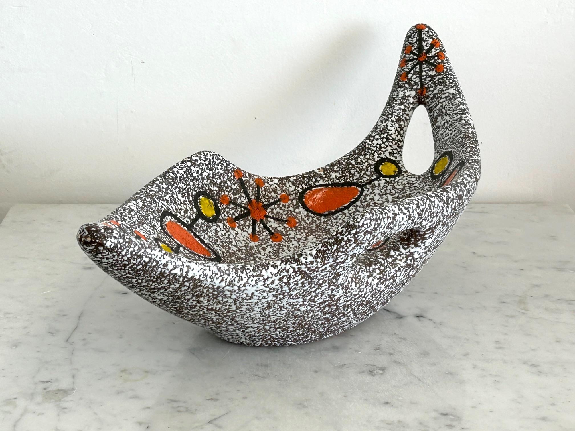 Set of 4 ceramic pieces by Dominique Marino, Le Vaucour, Vallauris, circa 1960 in vendita 2