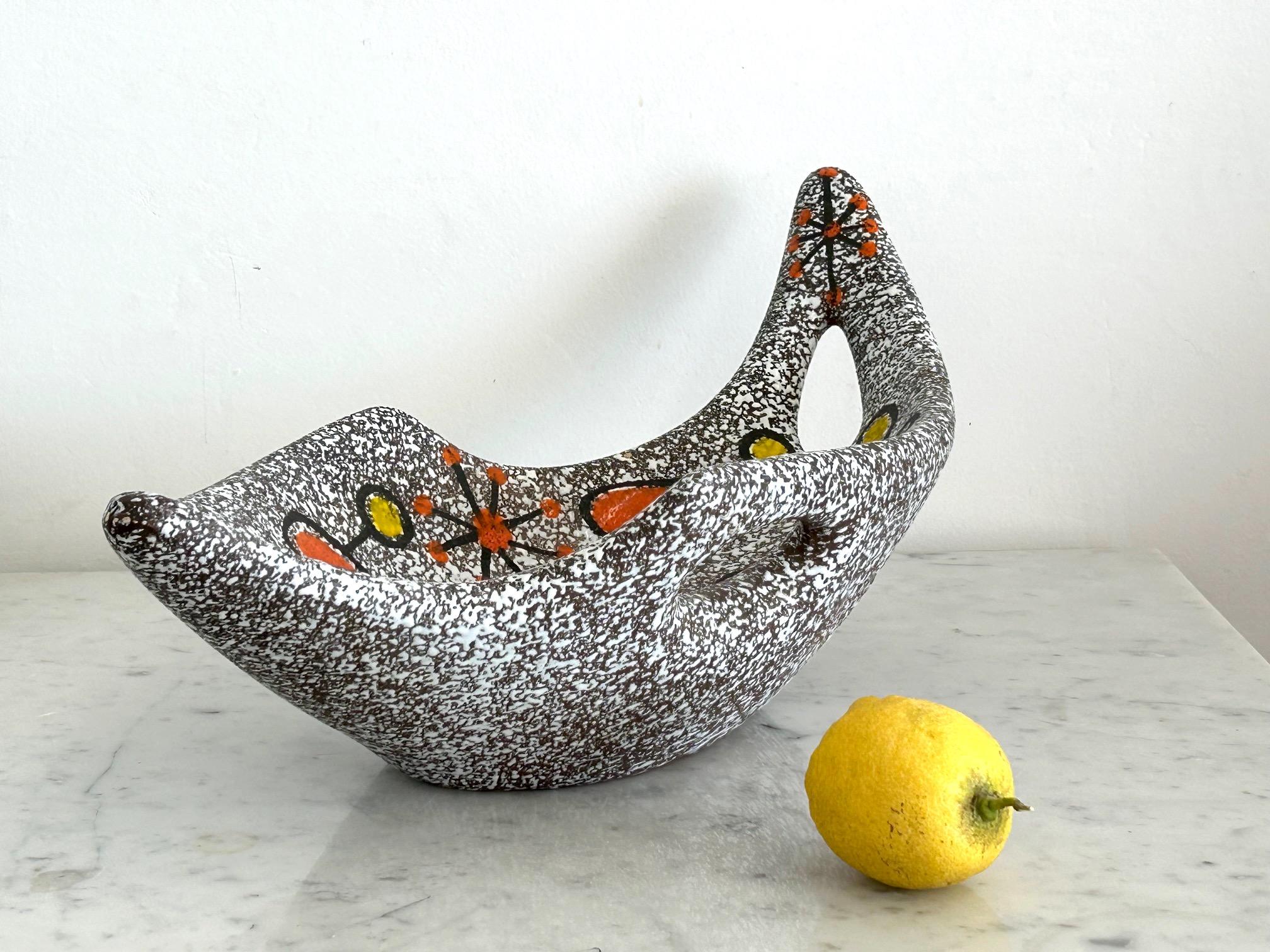 Set of 4 ceramic pieces by Dominique Marino, Le Vaucour, Vallauris, circa 1960 in vendita 3
