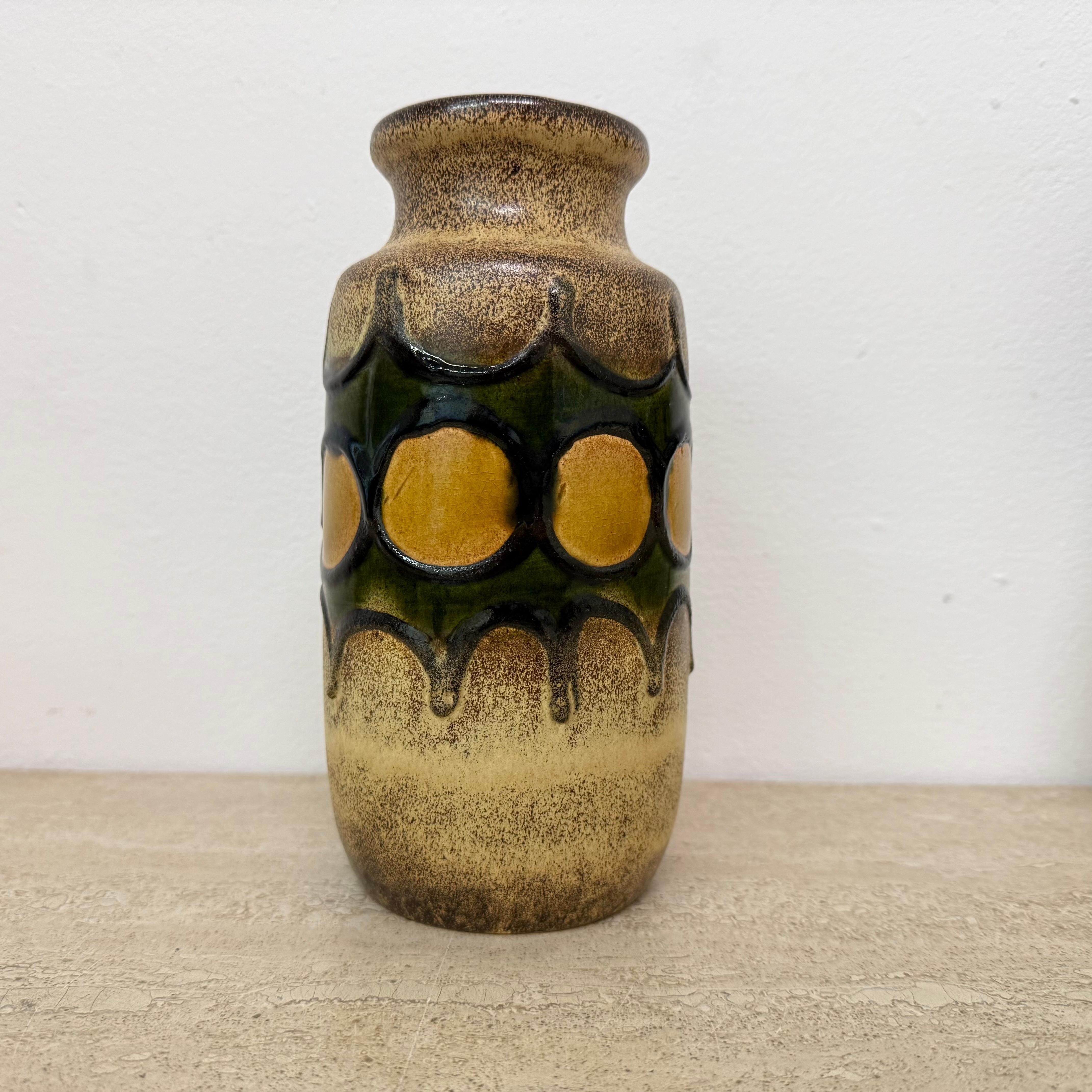 Juego de 4 jarrones de cerámica de scheurich alemania occidental , años 70 en venta 12