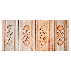 Set of 4 ceramic tiles by Roger Capron, France - 1970s
