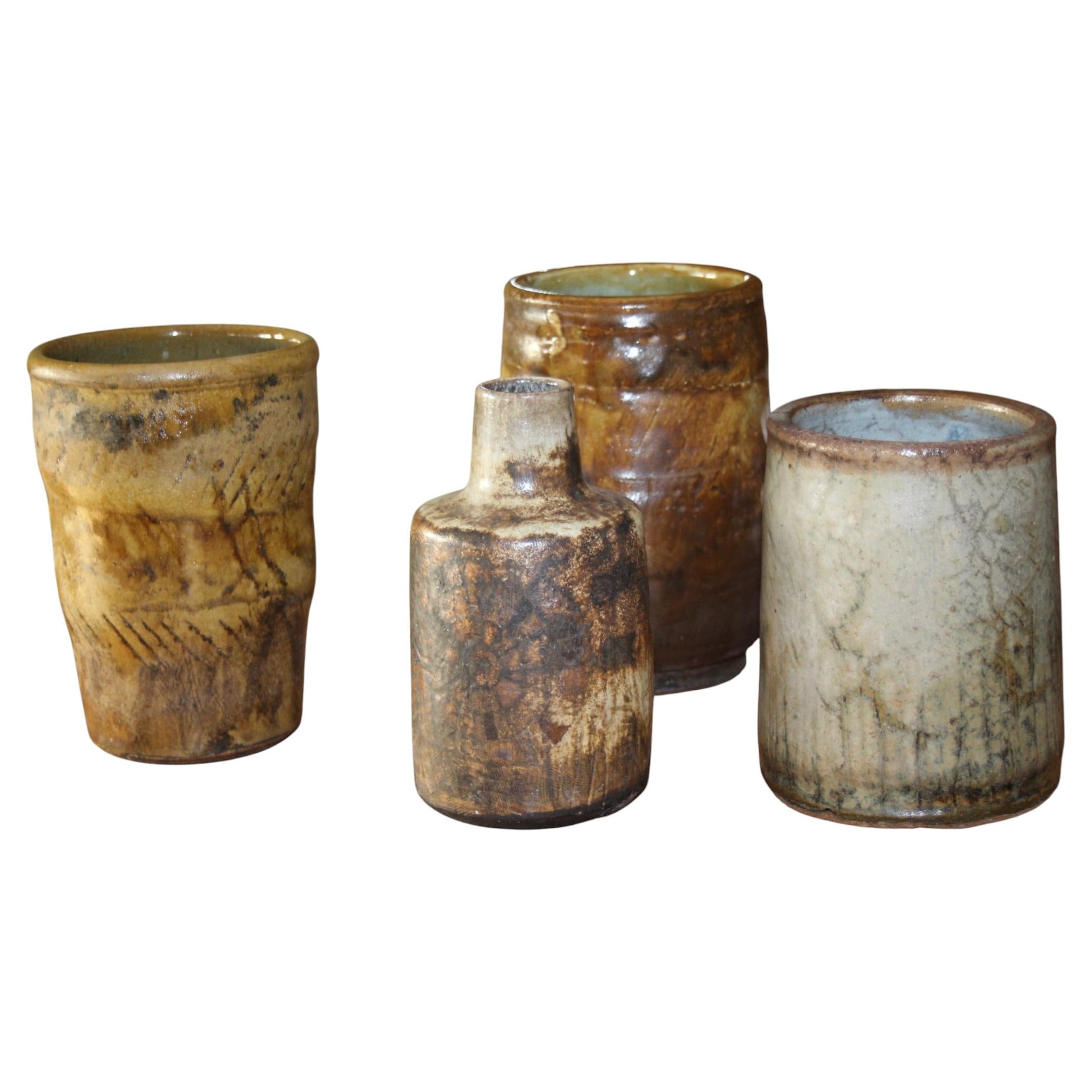 Set of 4 ceramic vase by Menelika