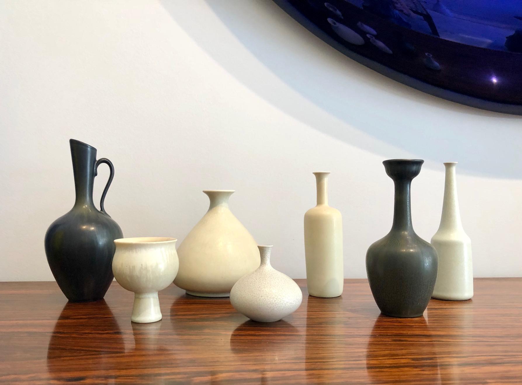 Ensemble de 4 vases en céramique par Gunnar Nylund, Rörstrand, Suède, années 1950 en vente 1