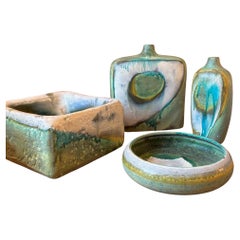 Ensemble de 3 céramiques de Marcello Fantoni, années 1960, Italie
