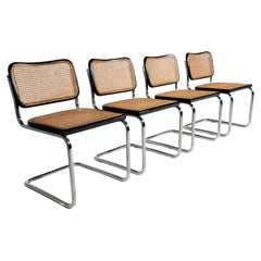 Set of 4 Cesca Chairs by Marcel Breuer for Gavina, 1970s