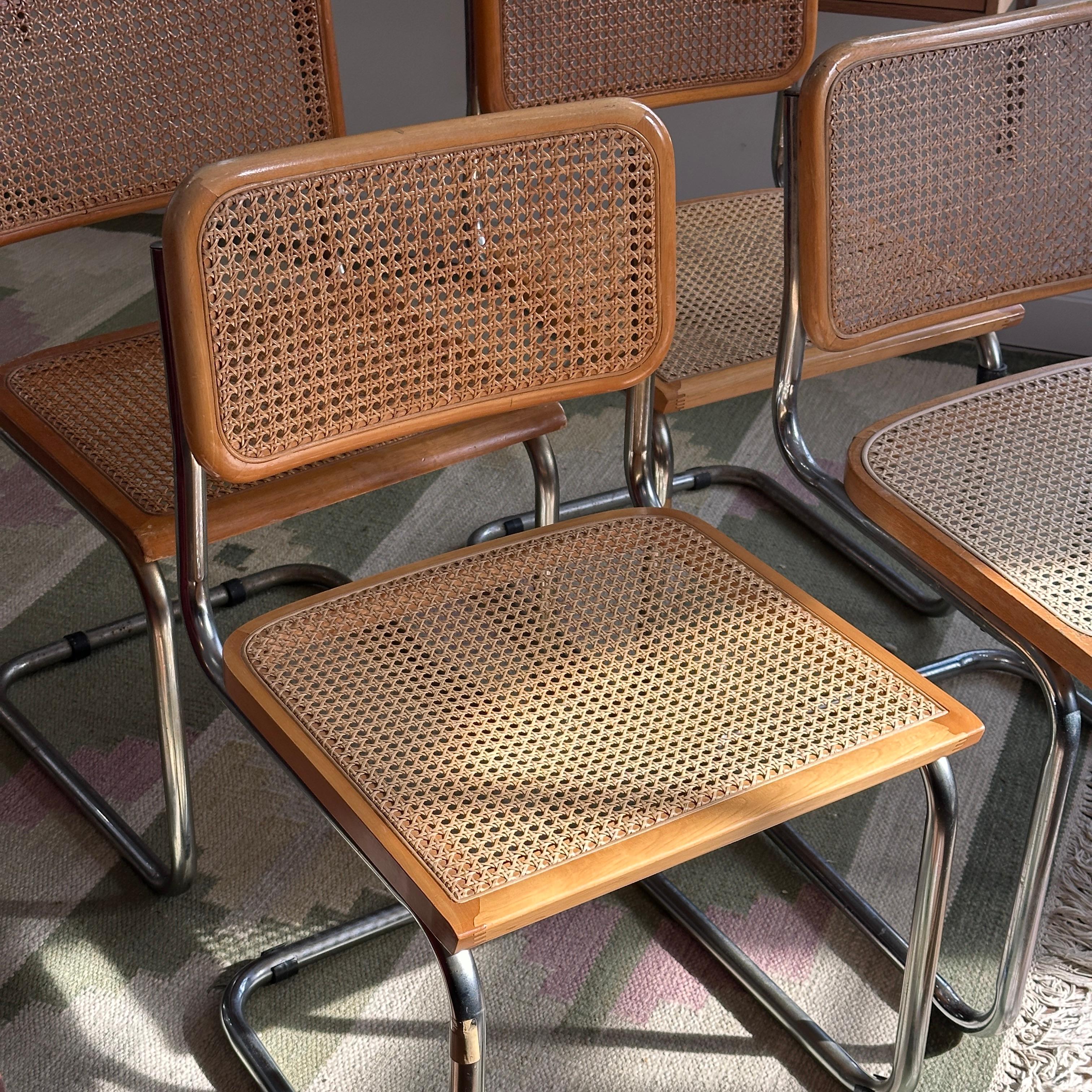 Set of 4 Cesca Chairs In Good Condition In Puslinch, ON