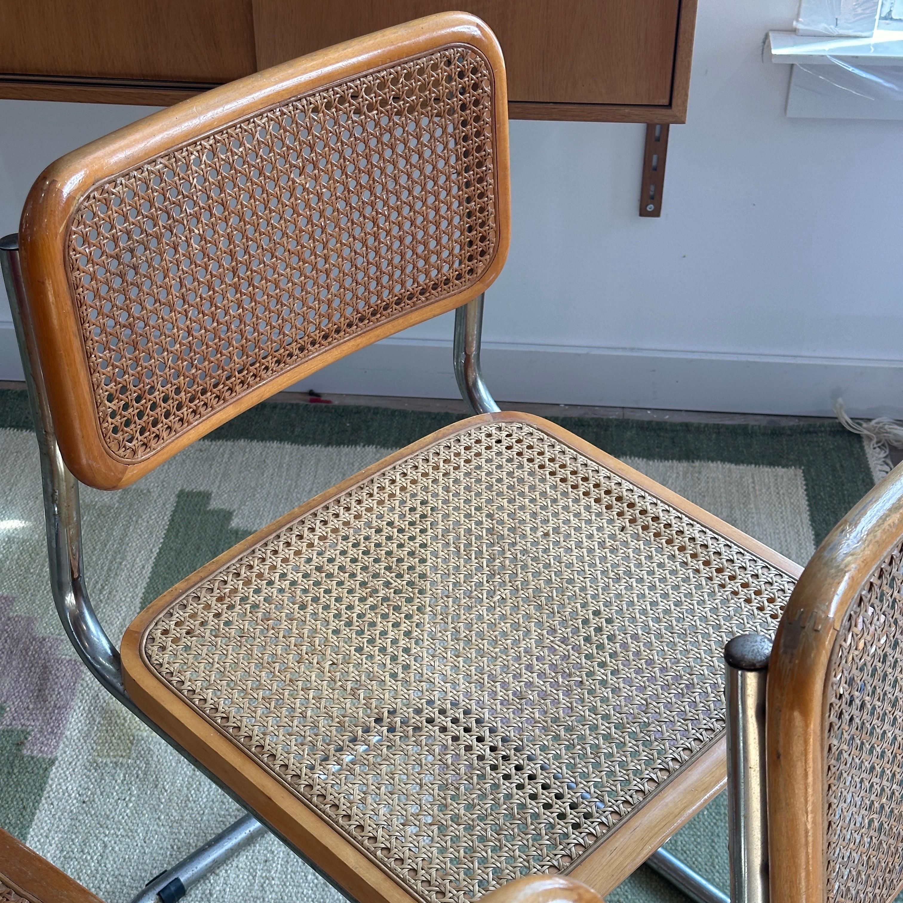 Cane Set of 4 Cesca Chairs