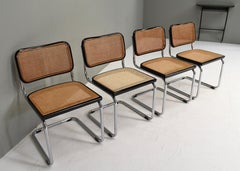 Set of 4 Cesca model B32 chairs by Marcel Breuer – Italy, 1970-80's