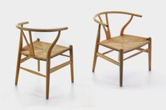 Set of 4 CH 24 Wishbone Chairs by Hans Wegner for Carl Hansen, 1960s