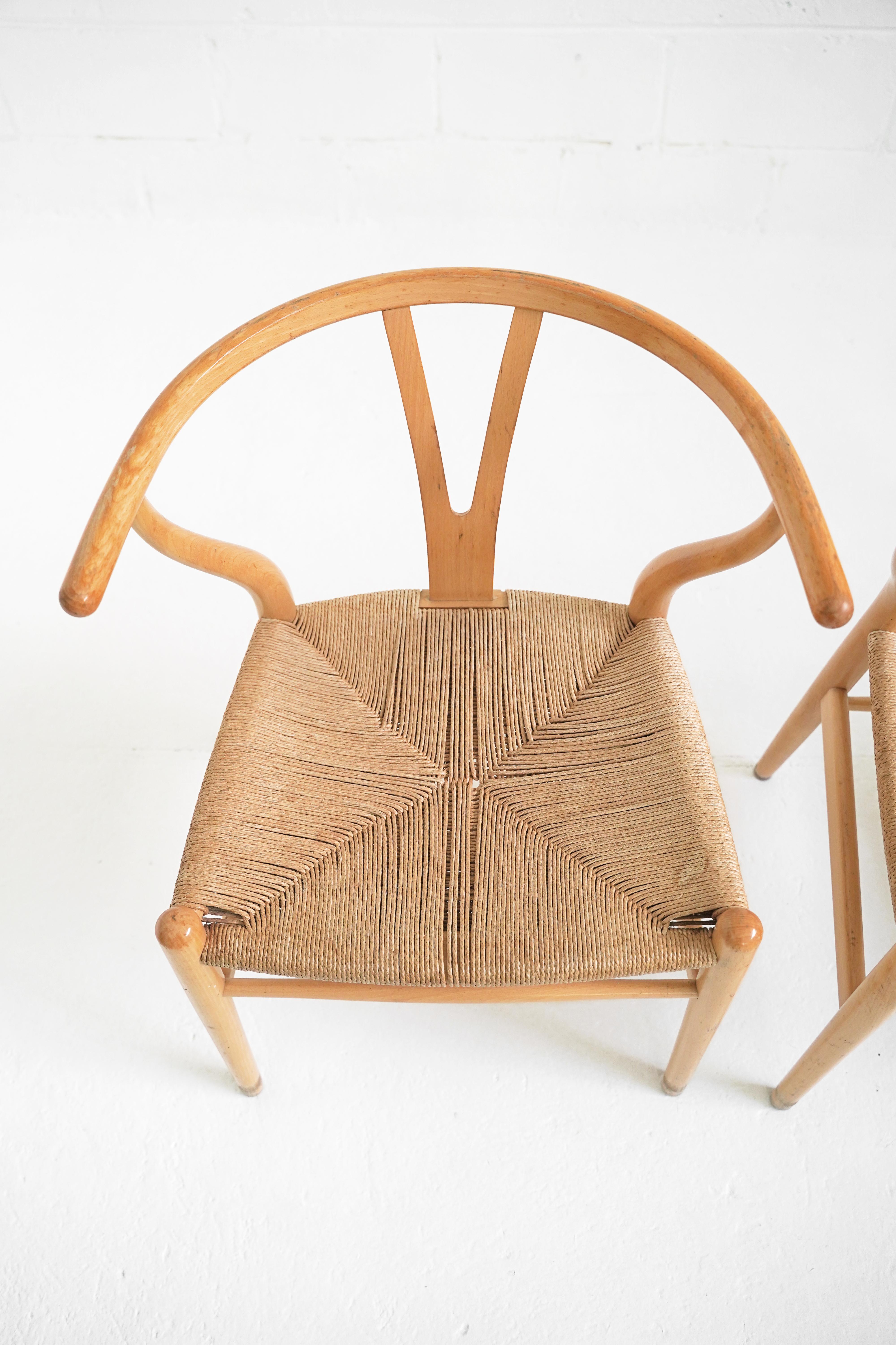 Set of 4 CH24 Wishbone Dining Chairs by Hans Wegner for Carl Hansen & Søn 5